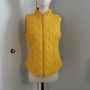 Yellow Gold Quilted Vest